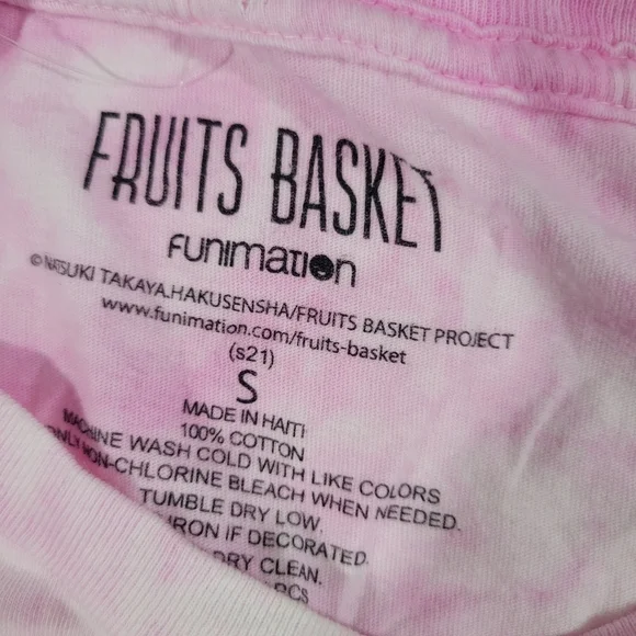 Hot Topic Fruits Basket Tie-Dye Girls Long- Sleeve T-Shirt Size S - Picture 3 of 7